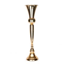 Trumpet centerpiece with golden ball