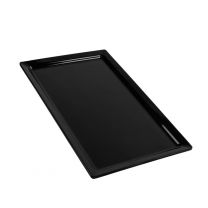 Assiette Melanine Rectangulaire Noir