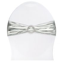 Chair Bow Lycra Silver